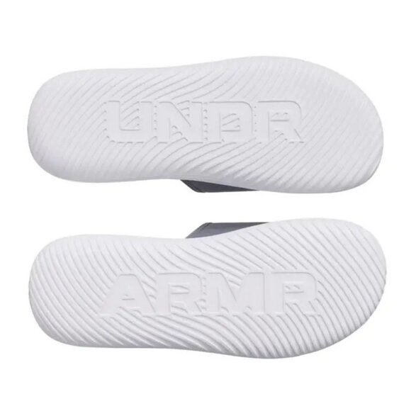 NWT Under Armour Men's Ignite Pro Slide Sandal Black & White Size 16 - Picture 2 of 2